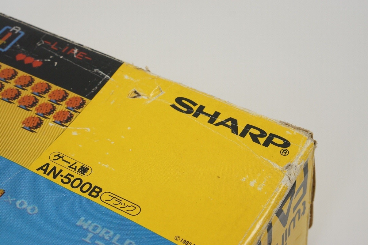TWIN FAMICOM Console Boxed SHARP AN-500B Tested System New Rubber belt 739439