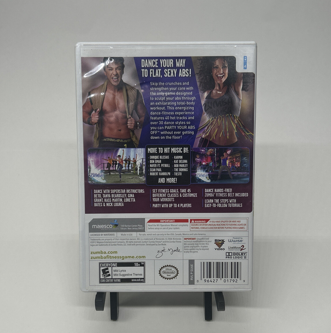 Zumba Fitness – Core (Nintendo Wii, 2012) Tested Working Complete CIB