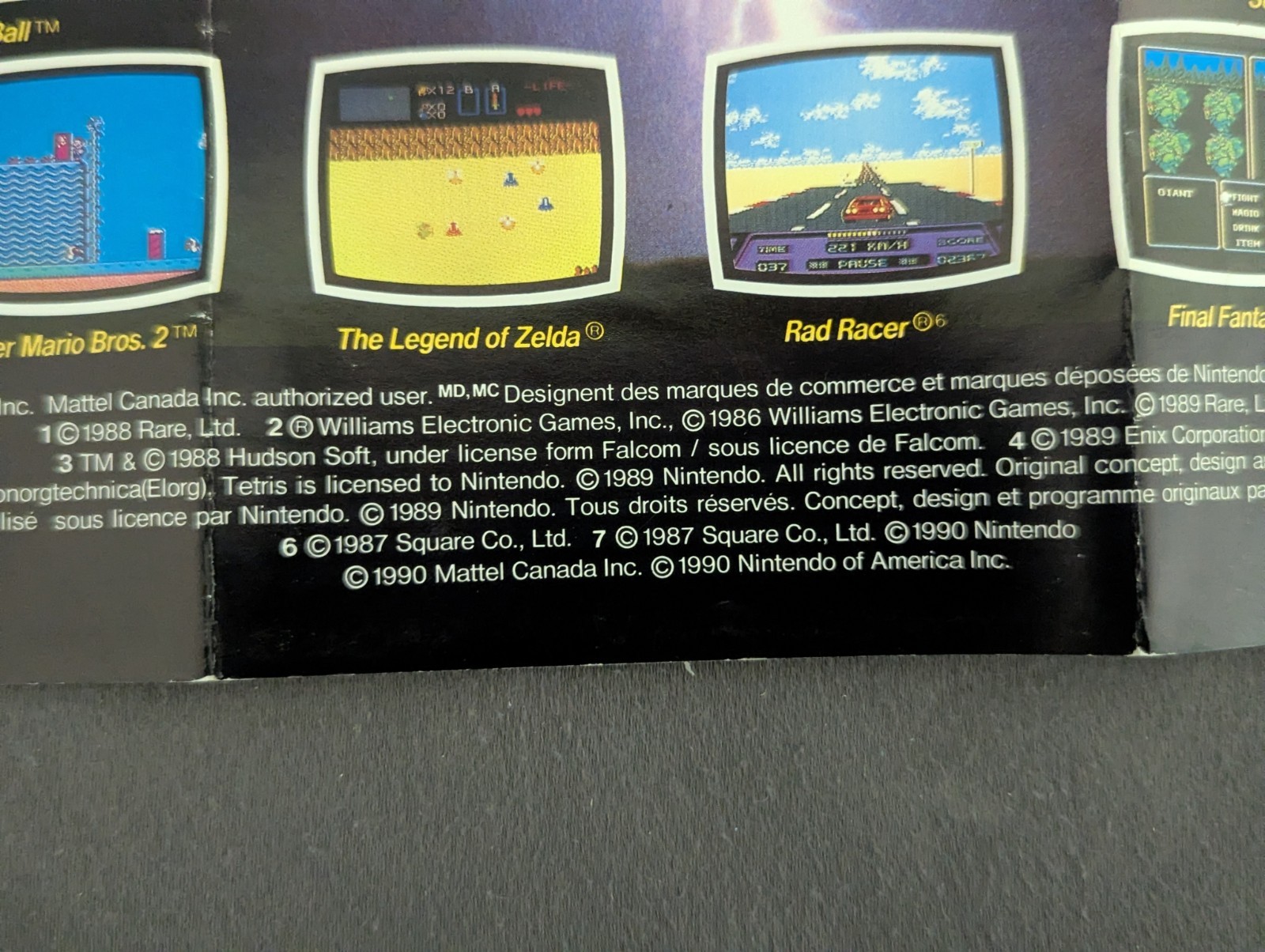 1990 Nintendo Fold Out Promo Poster Insert “Now You’re Playing with Power”