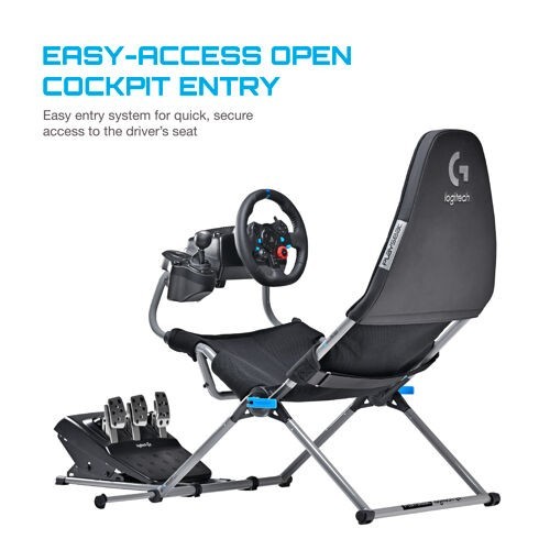 Playseat G.00248 Challenge X Logitech G Edition Black/Gray Folding 25.57 lbs!