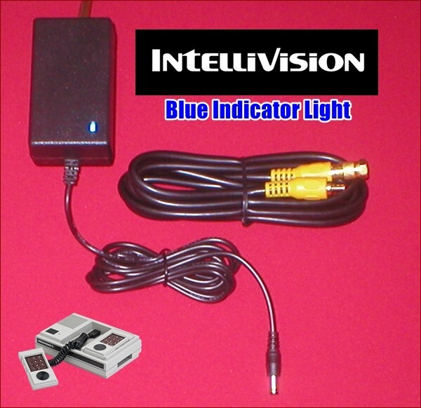 AC Adapter W/ LED + 6Ft GOLD Cable + GOLD RF TV Adapter for Intellivision II NEW