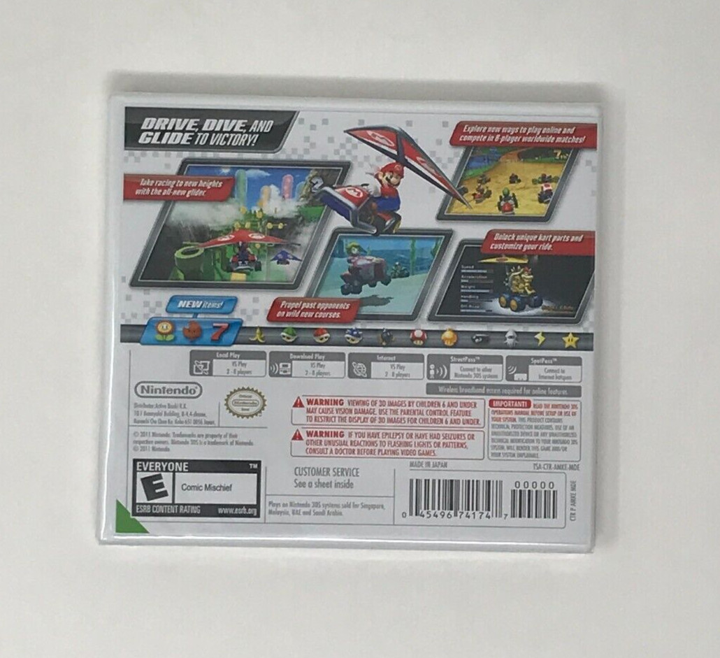 Mario Kart 7 Nintendo 3DS Brand New & Factory Sealed!