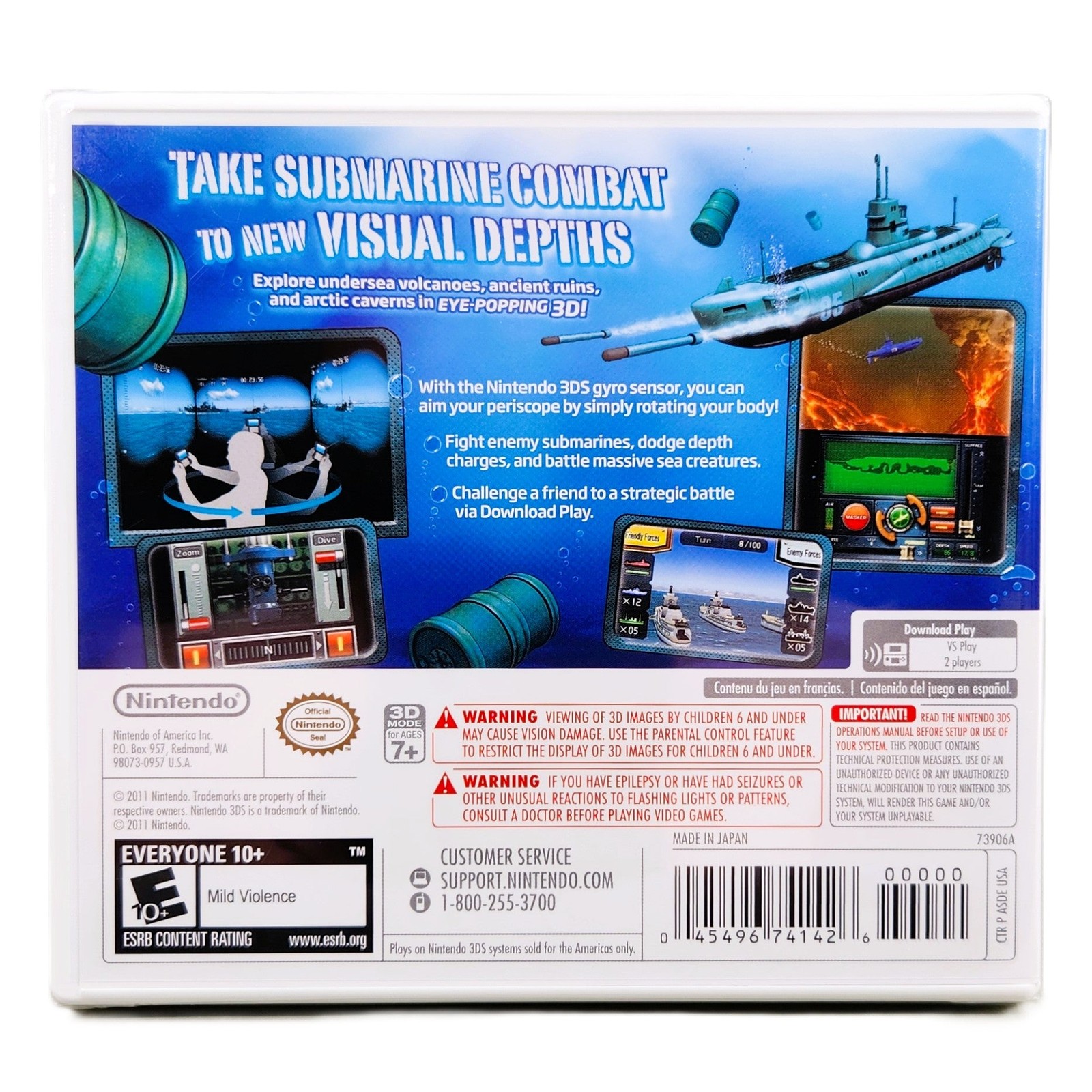 Steel Diver – Nintendo 3DS (Brand New, Factory Sealed)