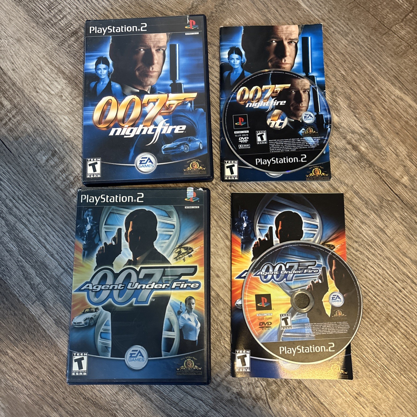007: NightFire & 007: Agent under Fire PlayStation 2 Both Complete