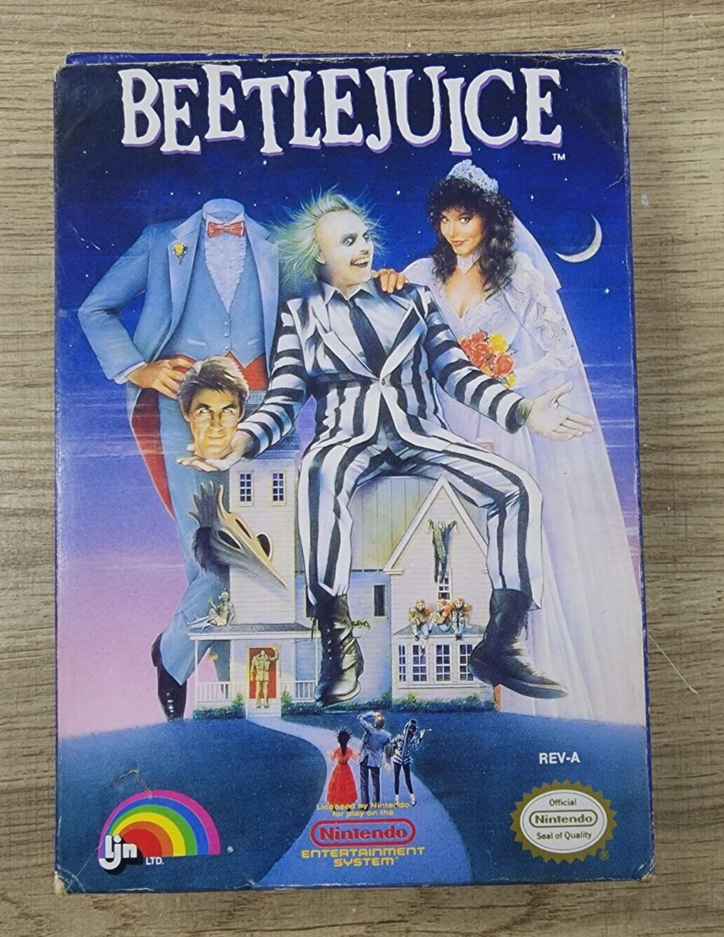 AUTHENTIC USED BOX ONLY – NO GAME – BEETLEJUICE – NES