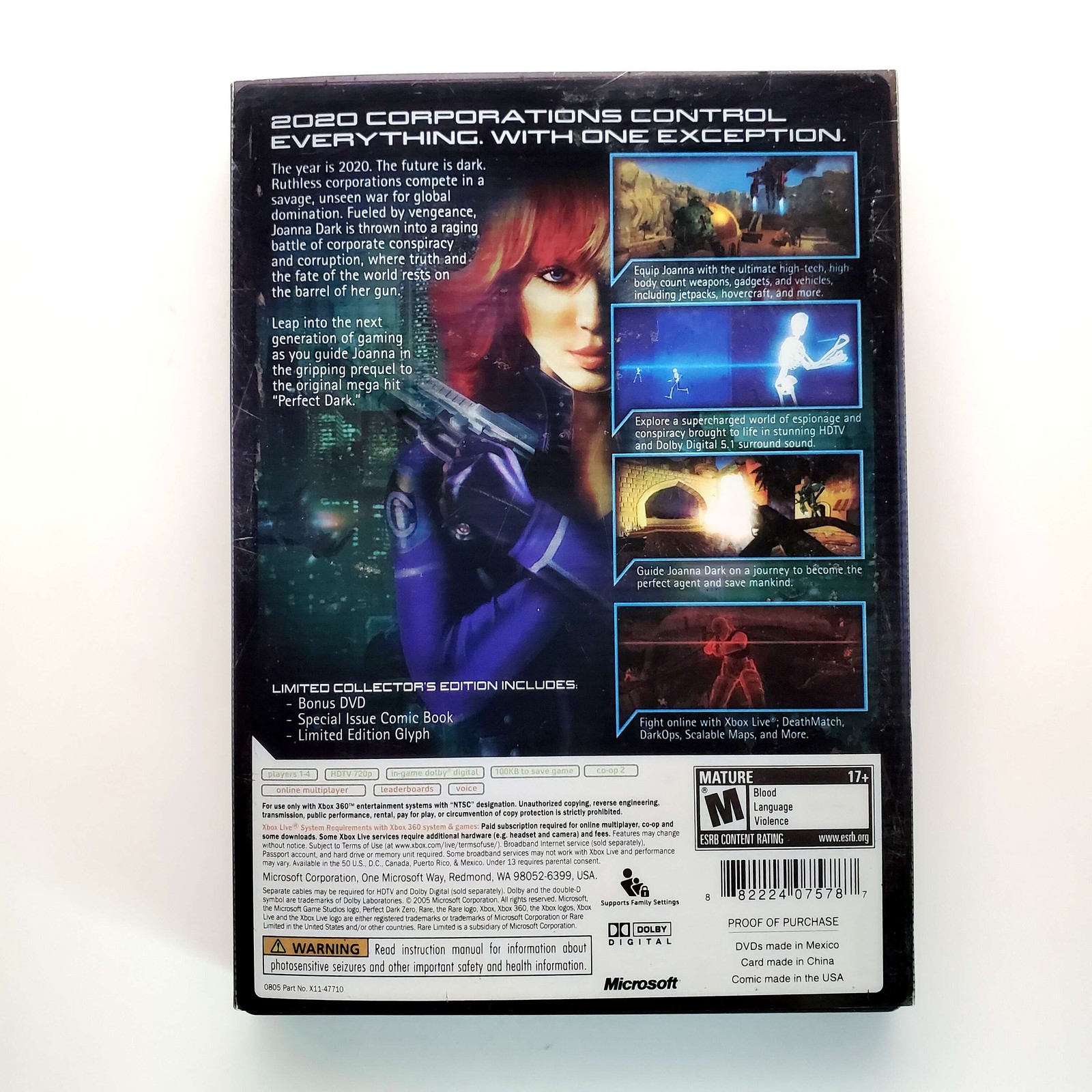 Perfect Dark Zero Collector’s Edition – Microsoft Xbox 360 Tested 1Y Guarantee