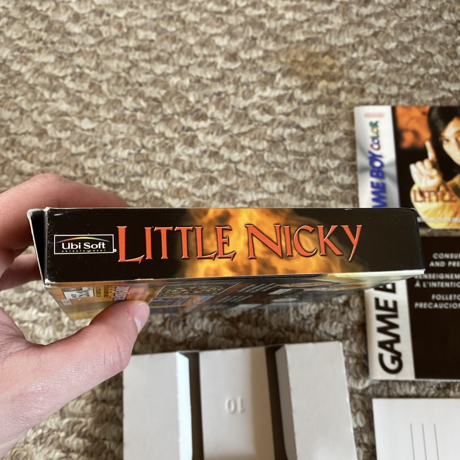 Little Nicky (Nintendo Game Boy Color, 2000) In Box w/ Manual Reg Card NO GAME