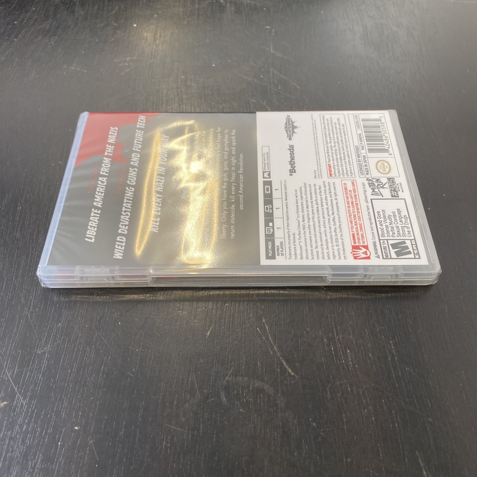 Wolfenstein II® The New Colossus Switch Limited Run #305 ESRB II New Sealed