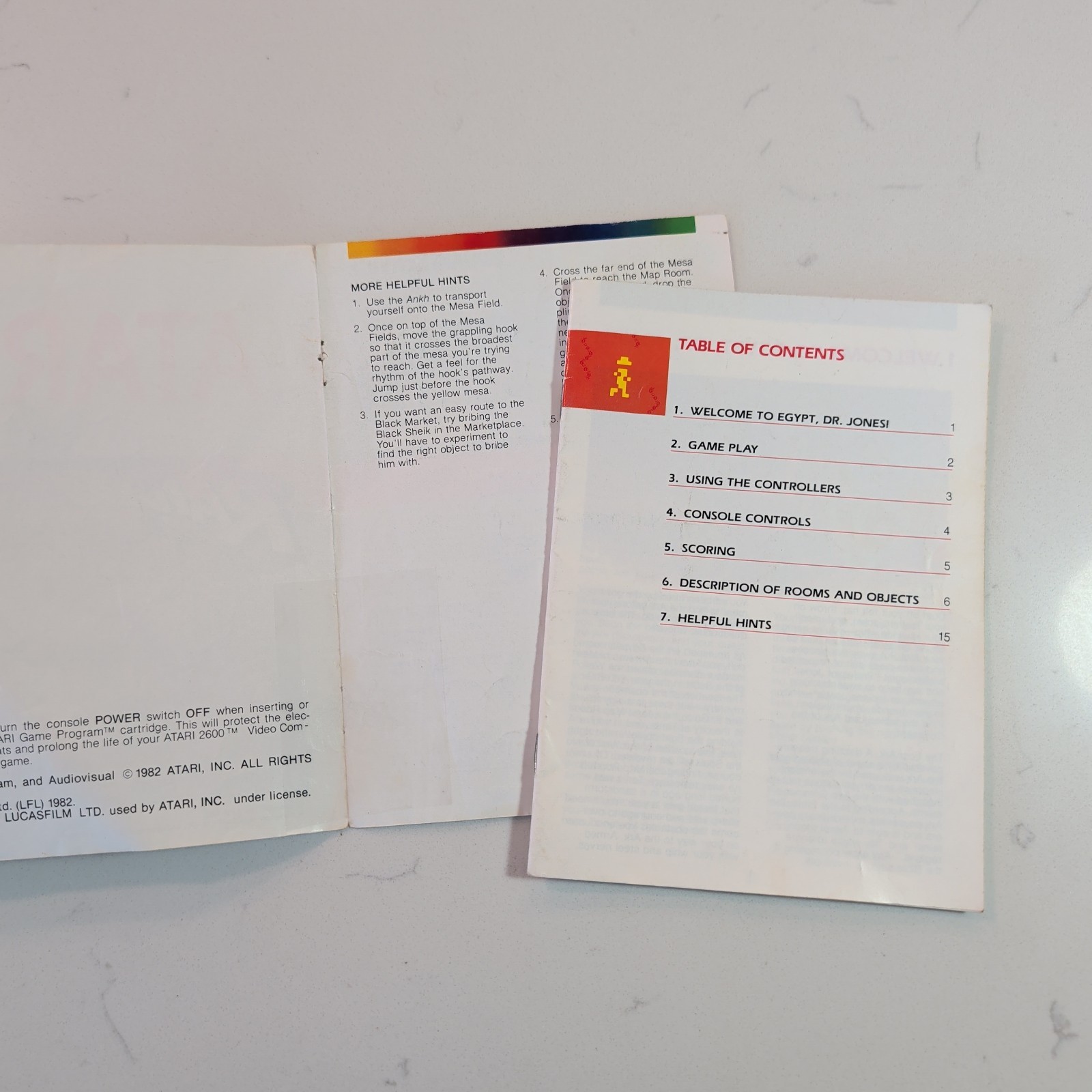 Raiders of the Lost Ark (Atari 2600, 1982) W/ Manual – Cleaned, Tested & Working