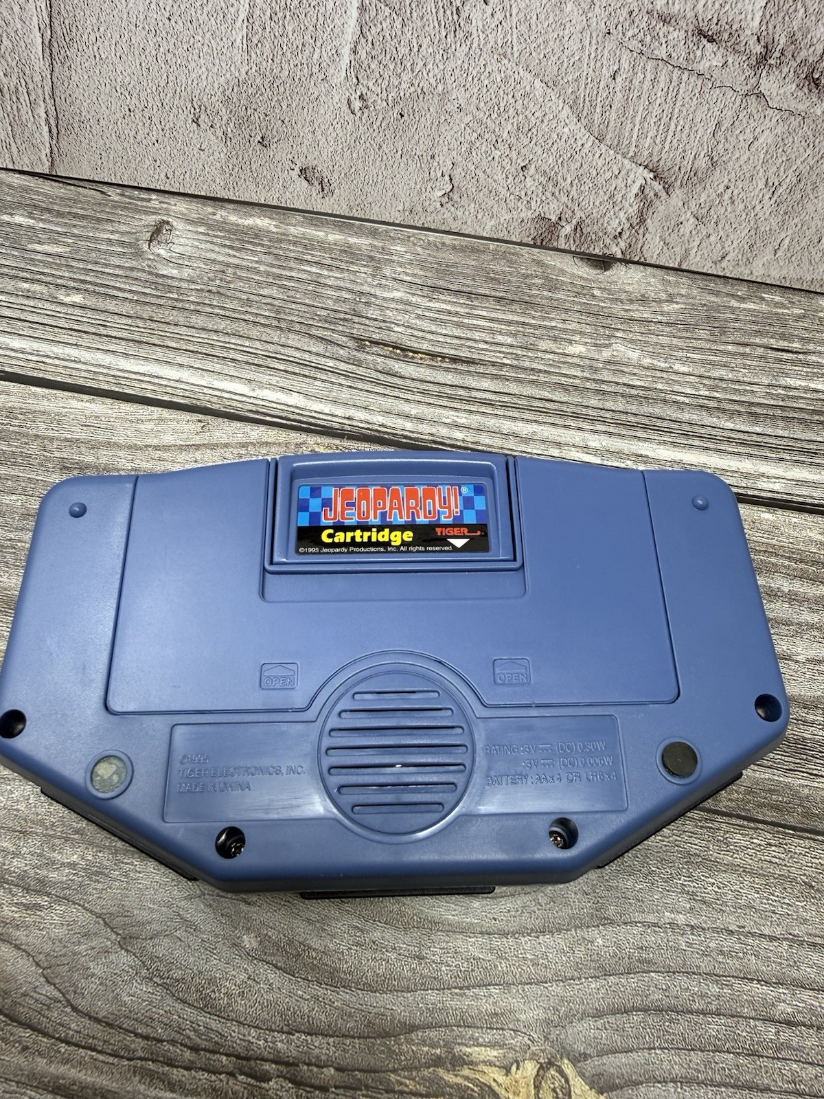 1995 Talking Jeopardy Tiger Electronics Video Game Handheld with Instructions