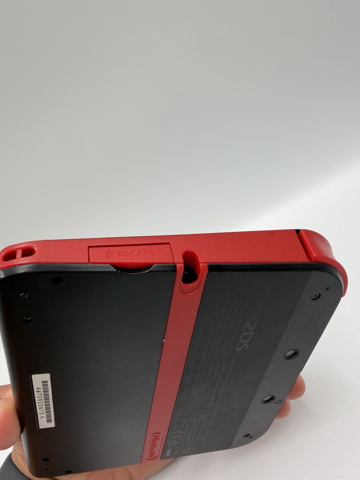 Nintendo 2DS Handheld System Red & Black. Tested, W/ Charger