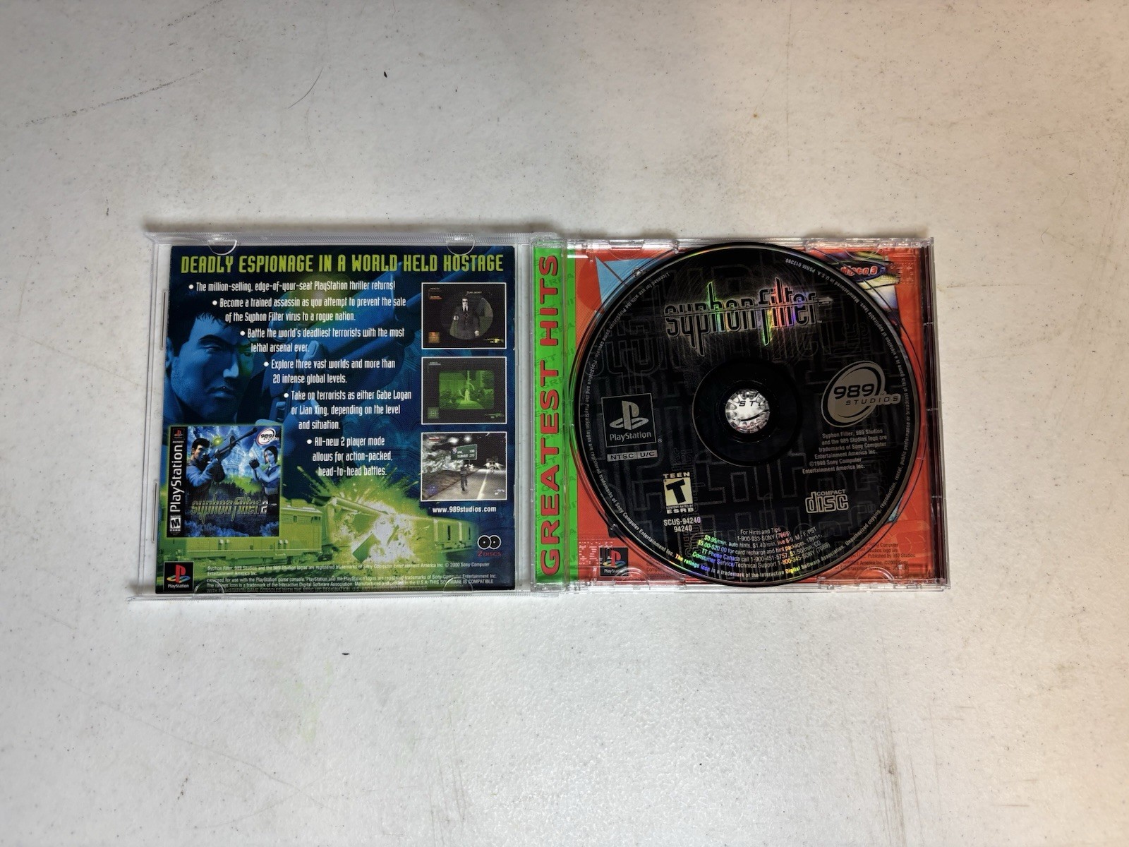 PlayStation Syphon Filter Bundle (1,2,3) PS1 Games CIB Complete in Box TESTED
