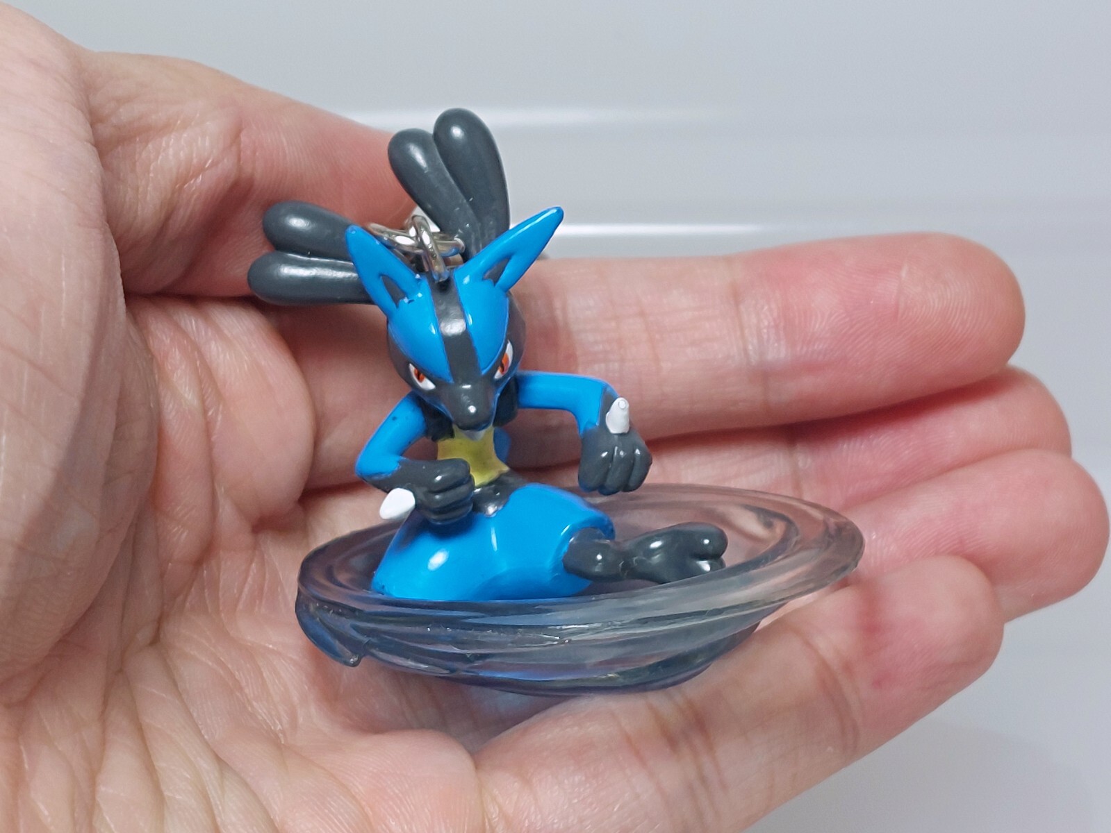 Lucario Fighting Pokemon Figure Keychain Banpresto 2009 Japan E03 1.8in