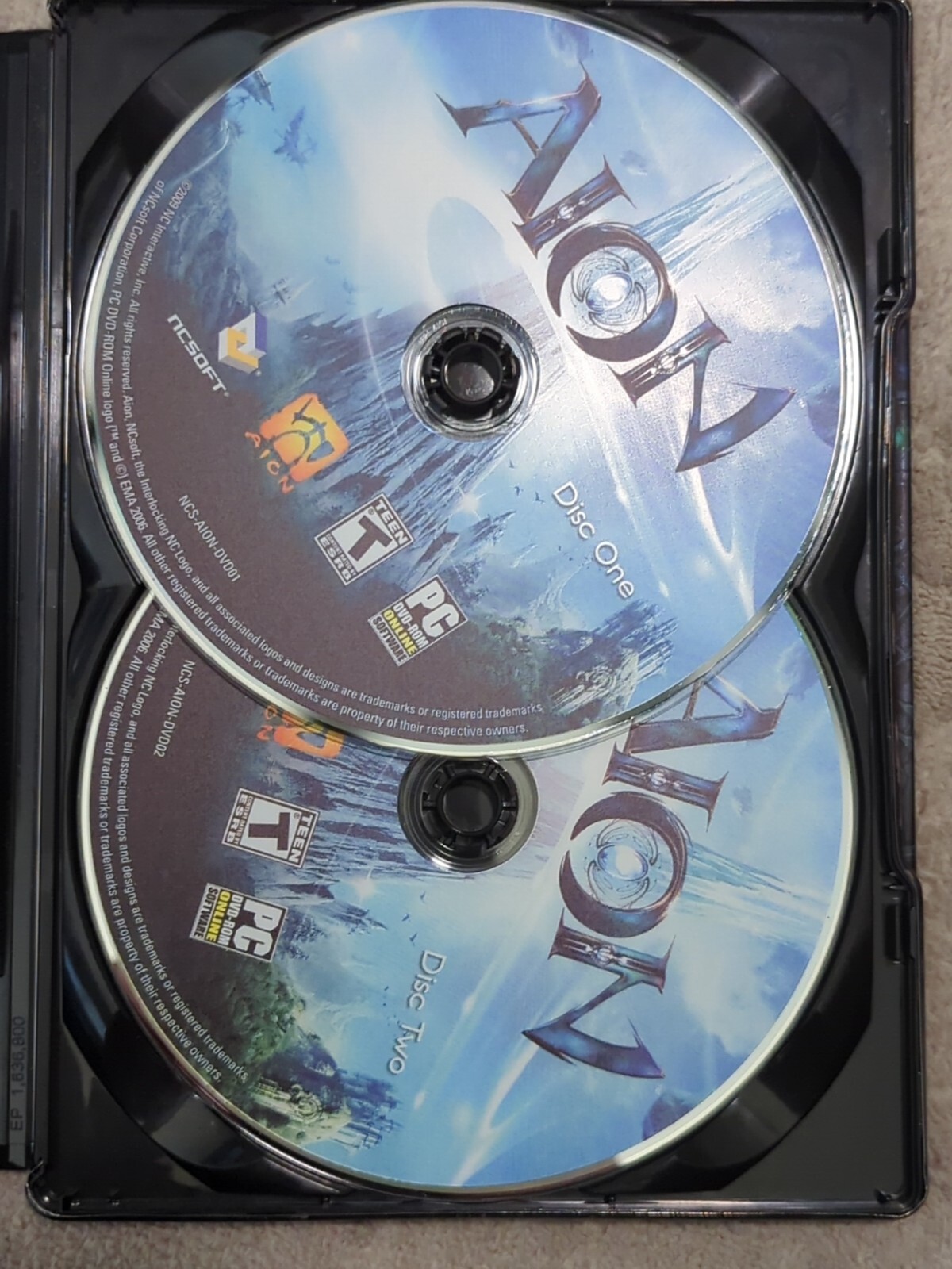 Aion Online PC Computer Video Game Set Collector’s Tin Edition Ncsoft