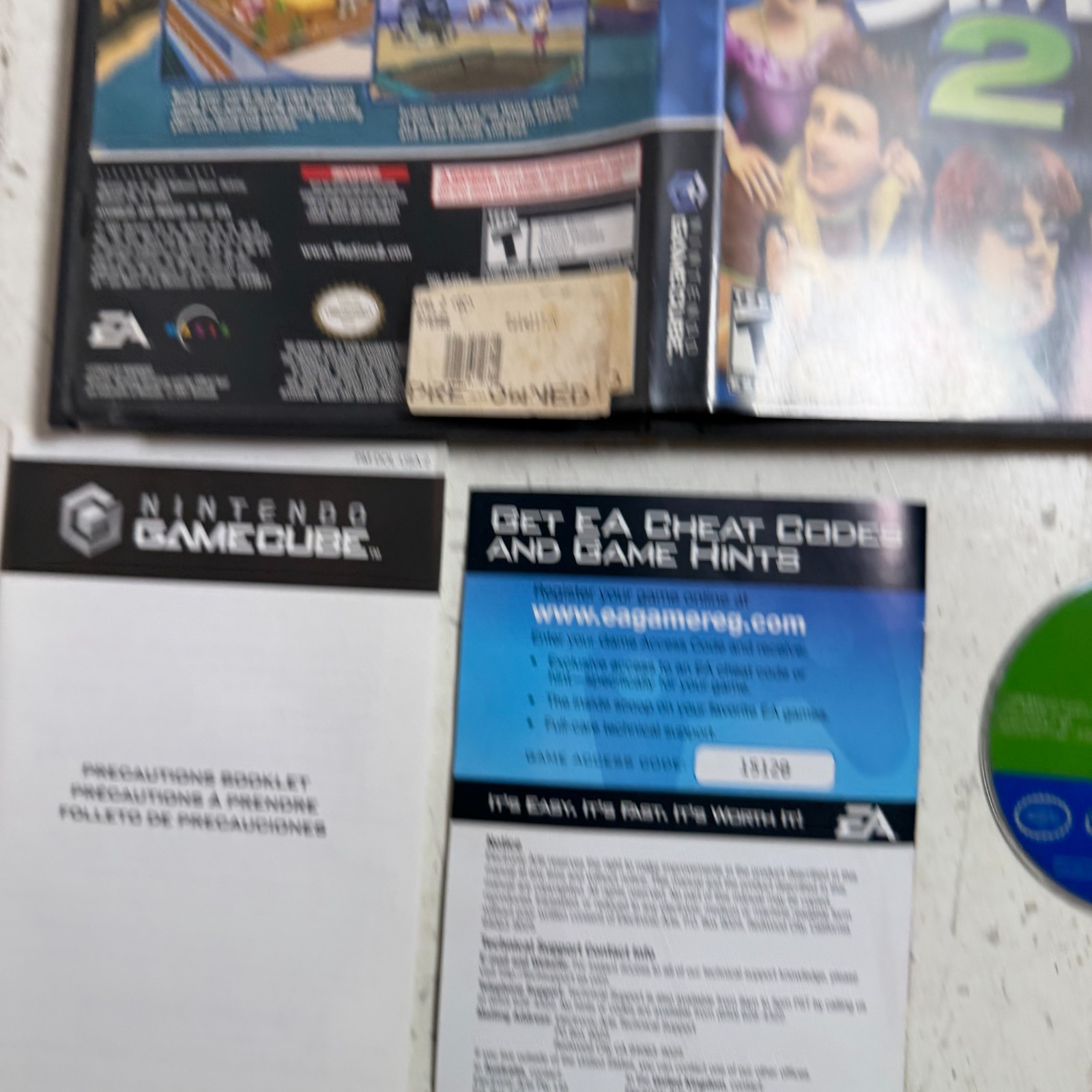 The Sims 2 (Nintendo GameCube, 2005) EA Life Simulation Strategy Game Complete