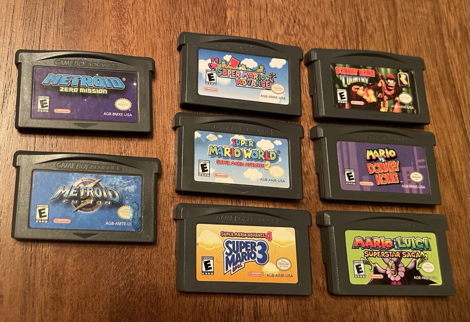Metroid, Super Mario, Luigi, Donkey Kong : Game Lot : Game Boy Advance GBA