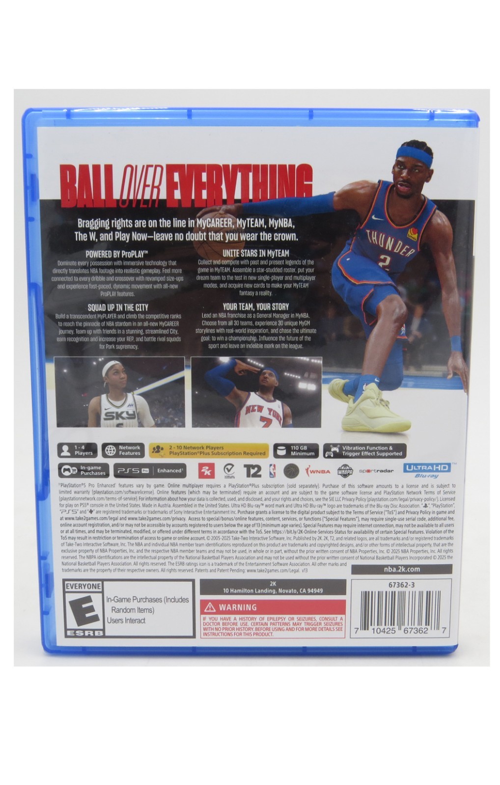 NBA 2K26 – Sony PlayStation 5 PS5 Physical In Box