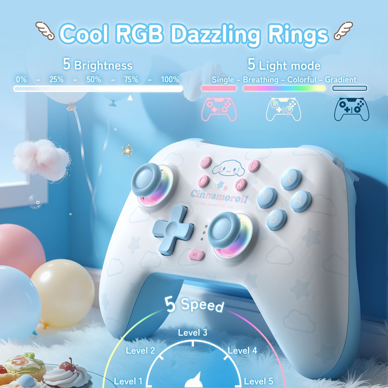 GeekShare Switch Wireless Controller Bluetooth Gamepad for PC/Switch/iOS/Android