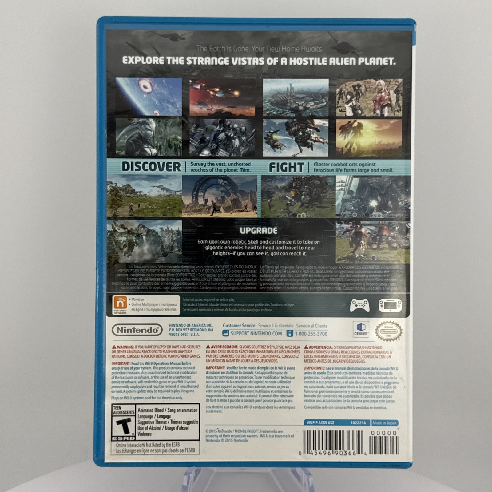 Xenoblade Chronicles X (Nintendo Wii U, 2015) No Scratches -Tested – Works Great