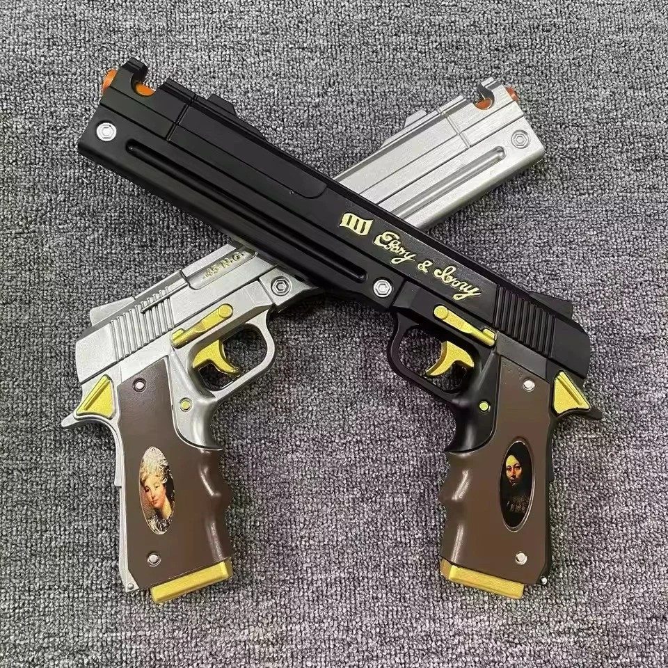 DMC Dante Ebony & Ivory Revolver Set – High-Quality Prop Guns – Devil May Cry