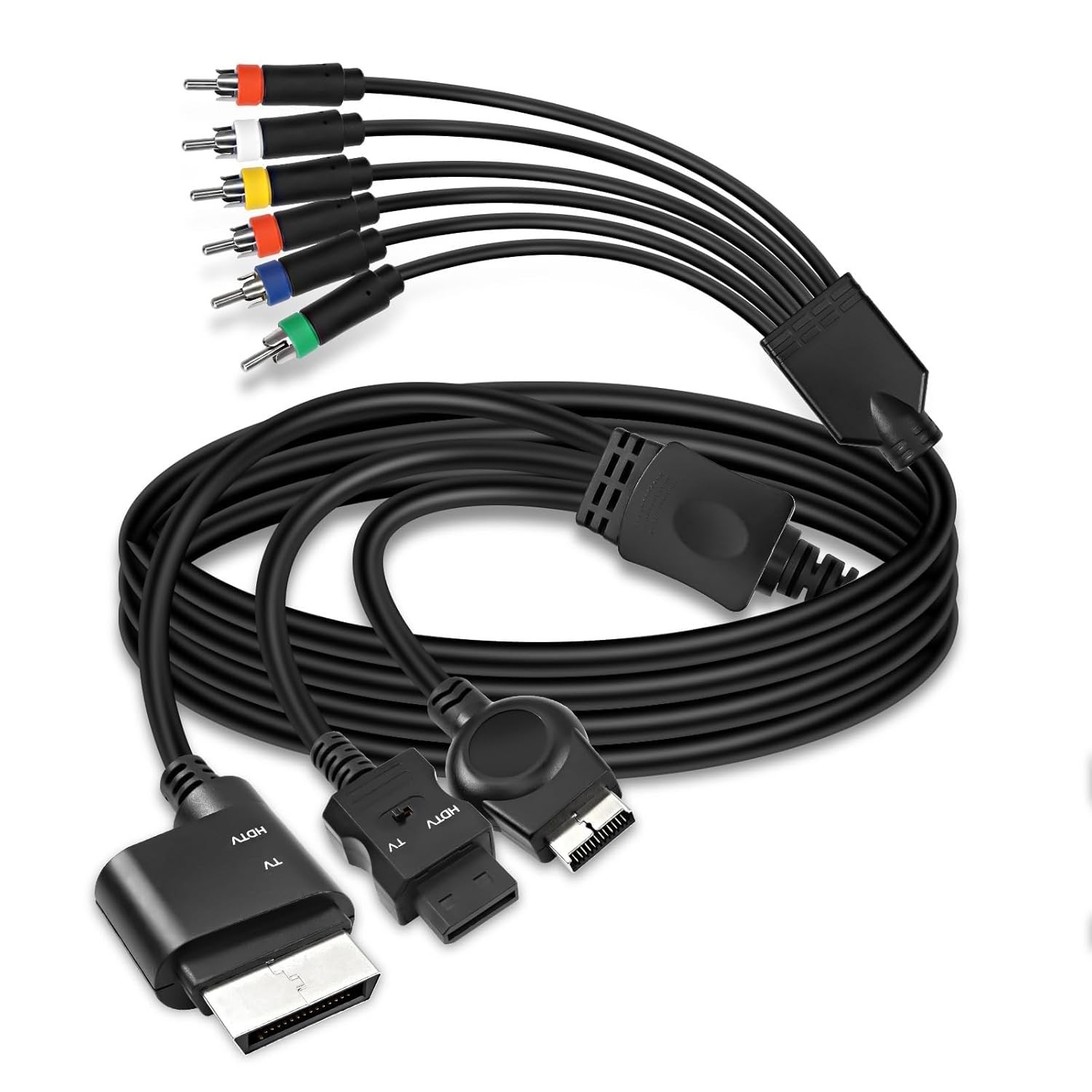 PS2 PS3 Component RCA AV HDTV Cable Compatible with Xbox 360 / WII RCA YPbPr …