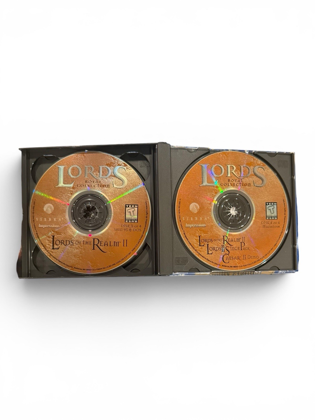 Lords of The Realm: Royal Collection Sierra PC 1997 Big Box Complete Open Box