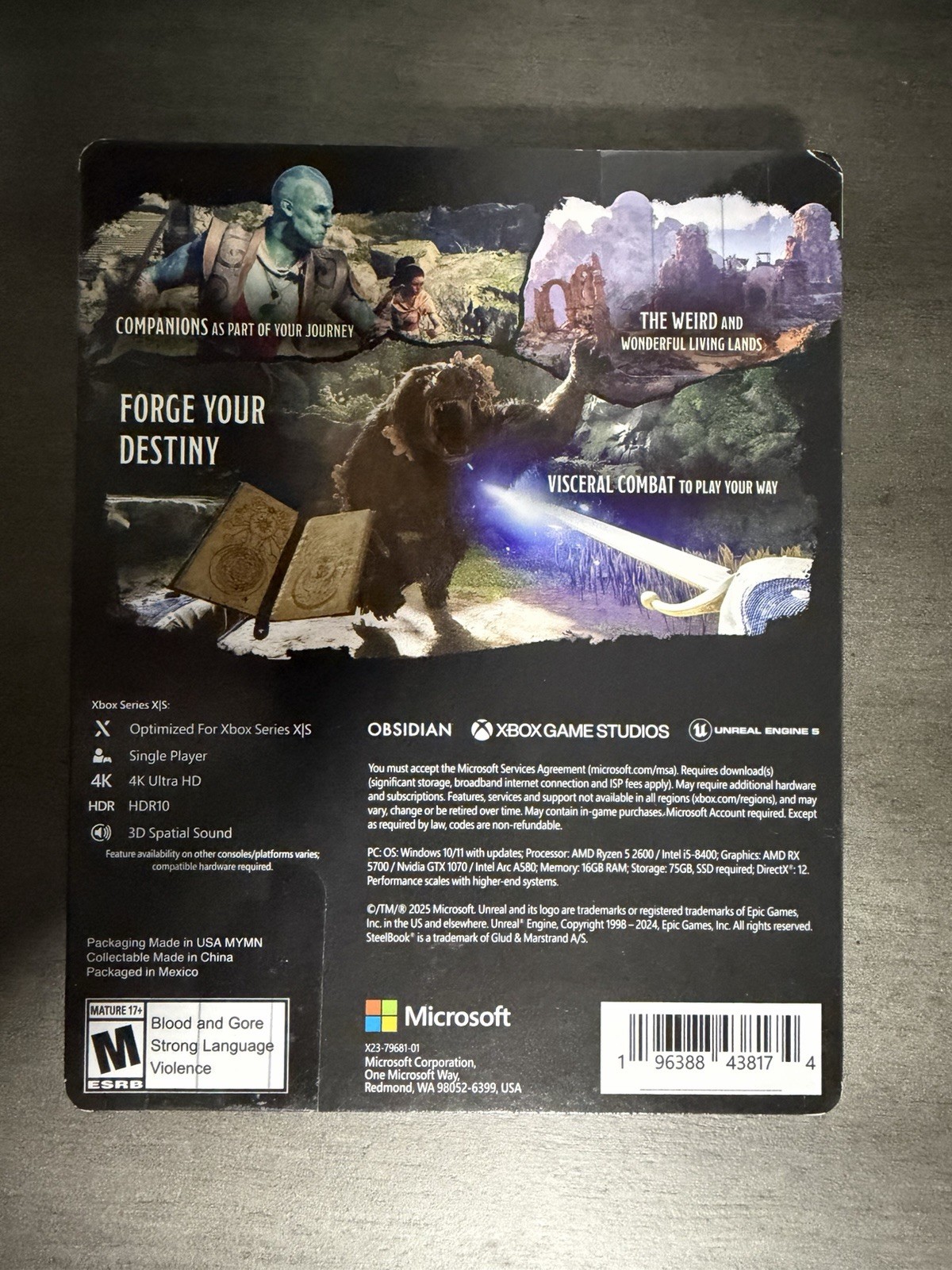 Avowed Premium SteelBook Edition Digital Code Xbox X|S/Win M 2025