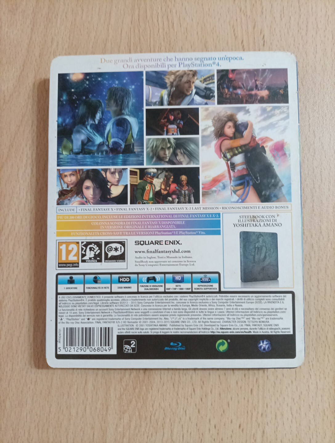 Final Fantasy X | X-2 HD Remaster Steelbook Vers. Italy PS4 USED MINT!!