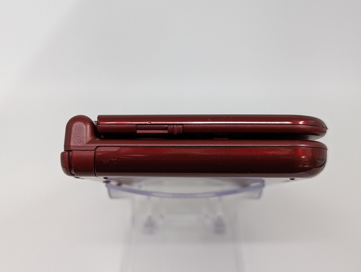 B104 Nintendo new 3DS LL XL console Metallic Red Japan w/pouch adapter fx
