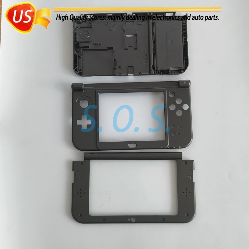 3in1 Top Bottom Middle Frame Housing Shell Case Battery Cover For New 3DS XL LL