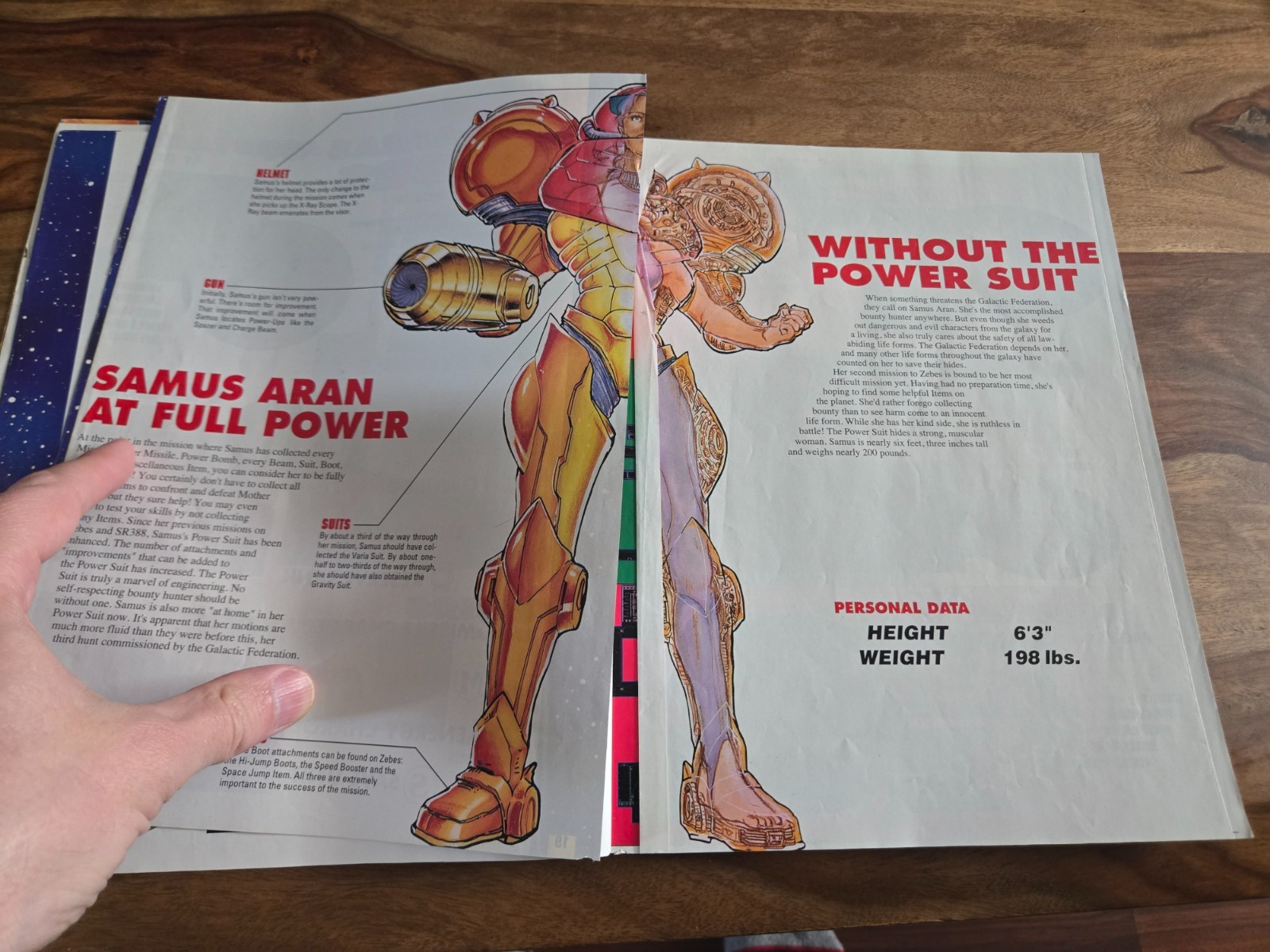 Super Metroid Nintendo Player’s Guide w/ Fold Out Map, Cover Damage :(