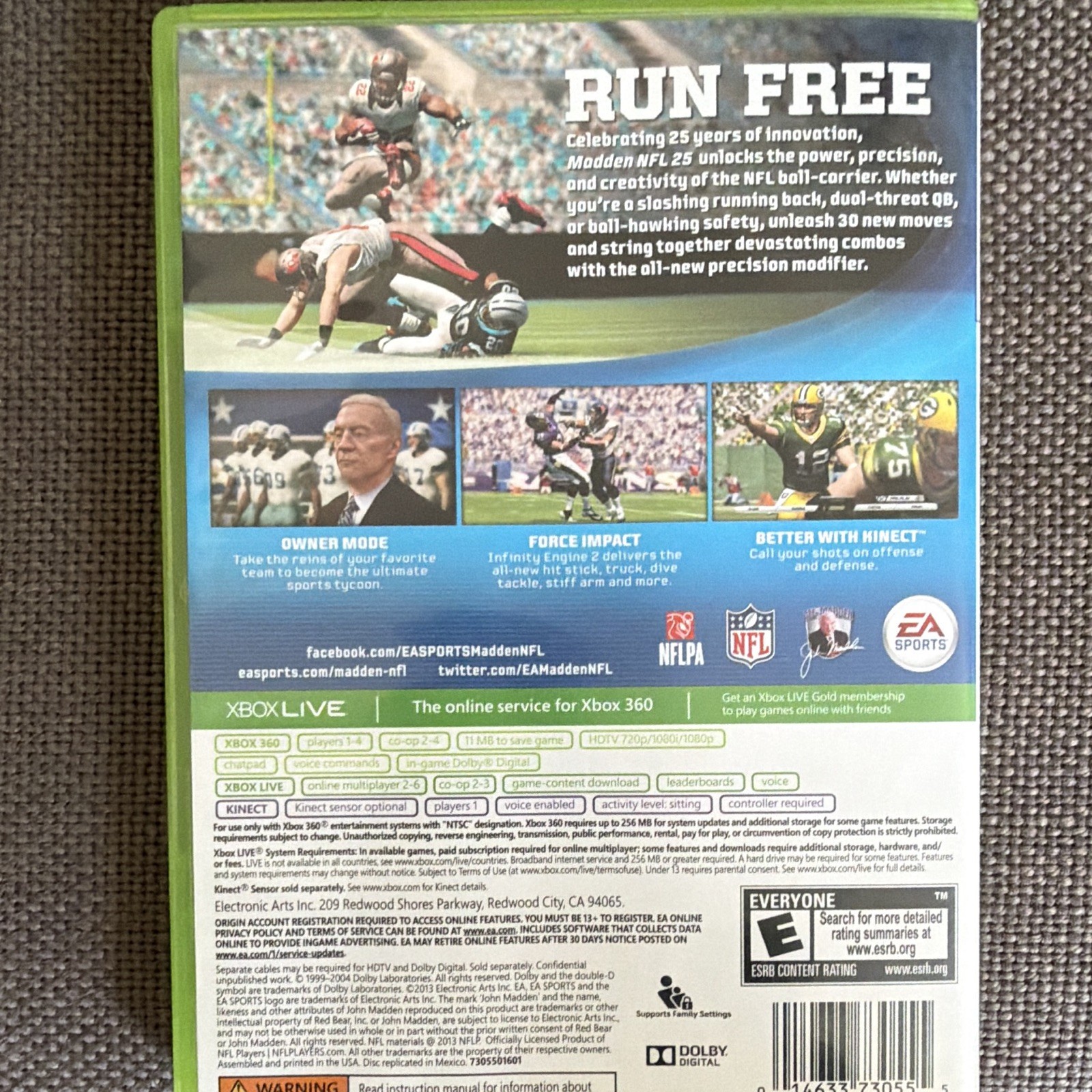 EA SPORTS Madden NFL 25 (2013) Xbox 360 Game NTSC-U/C Better with Kinect