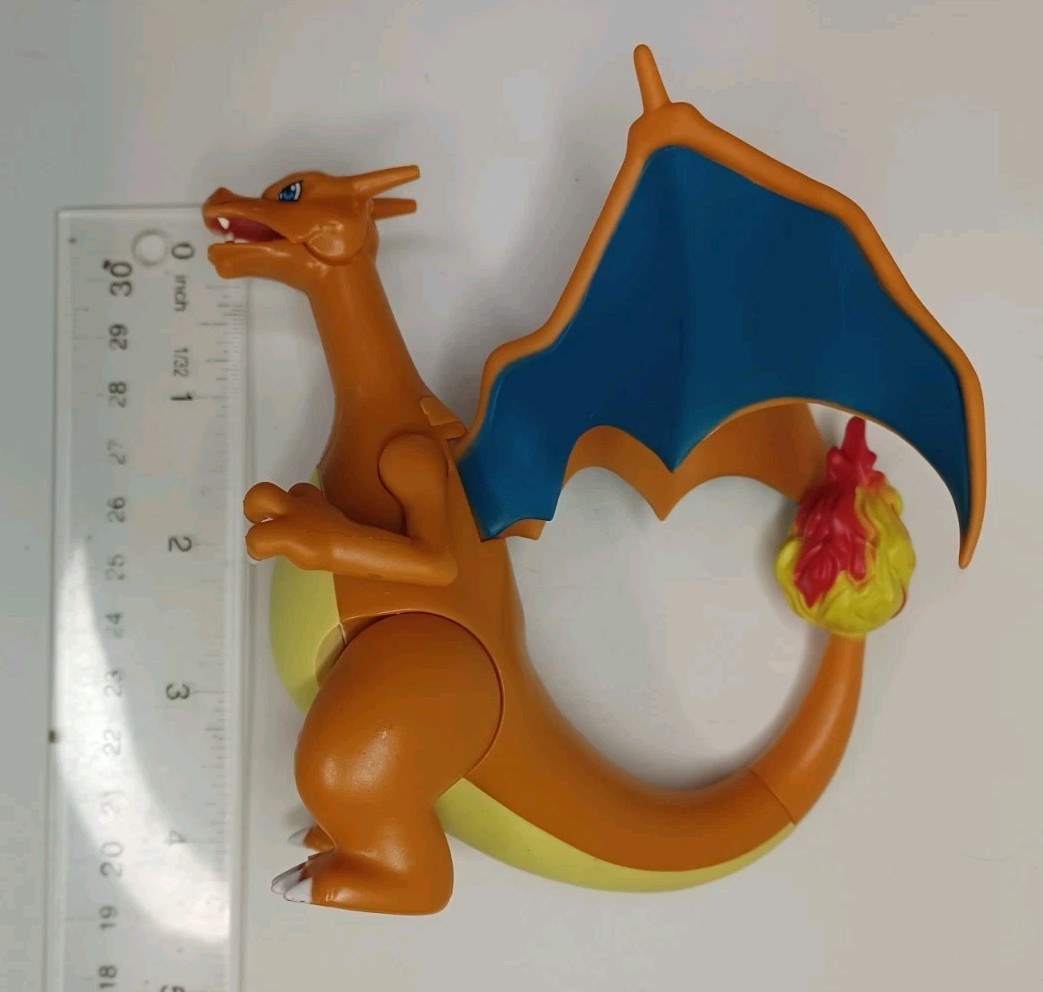 Pokemon Raikou Sofubi Takara Tomy & Eevee Pearlized & Charizard Battle Lot of 3