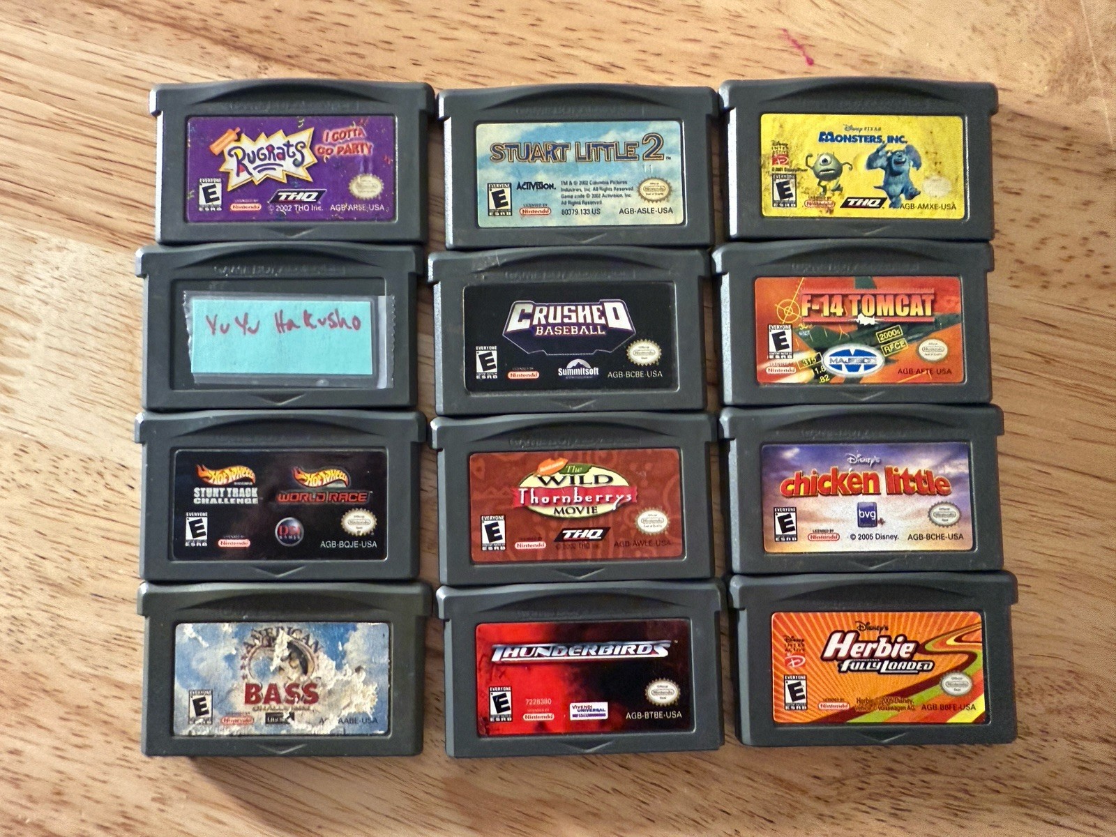KIDS GAMES Lot (Nintendo Game Boy Advance GBA) 12 Games – All Rated E Everyone