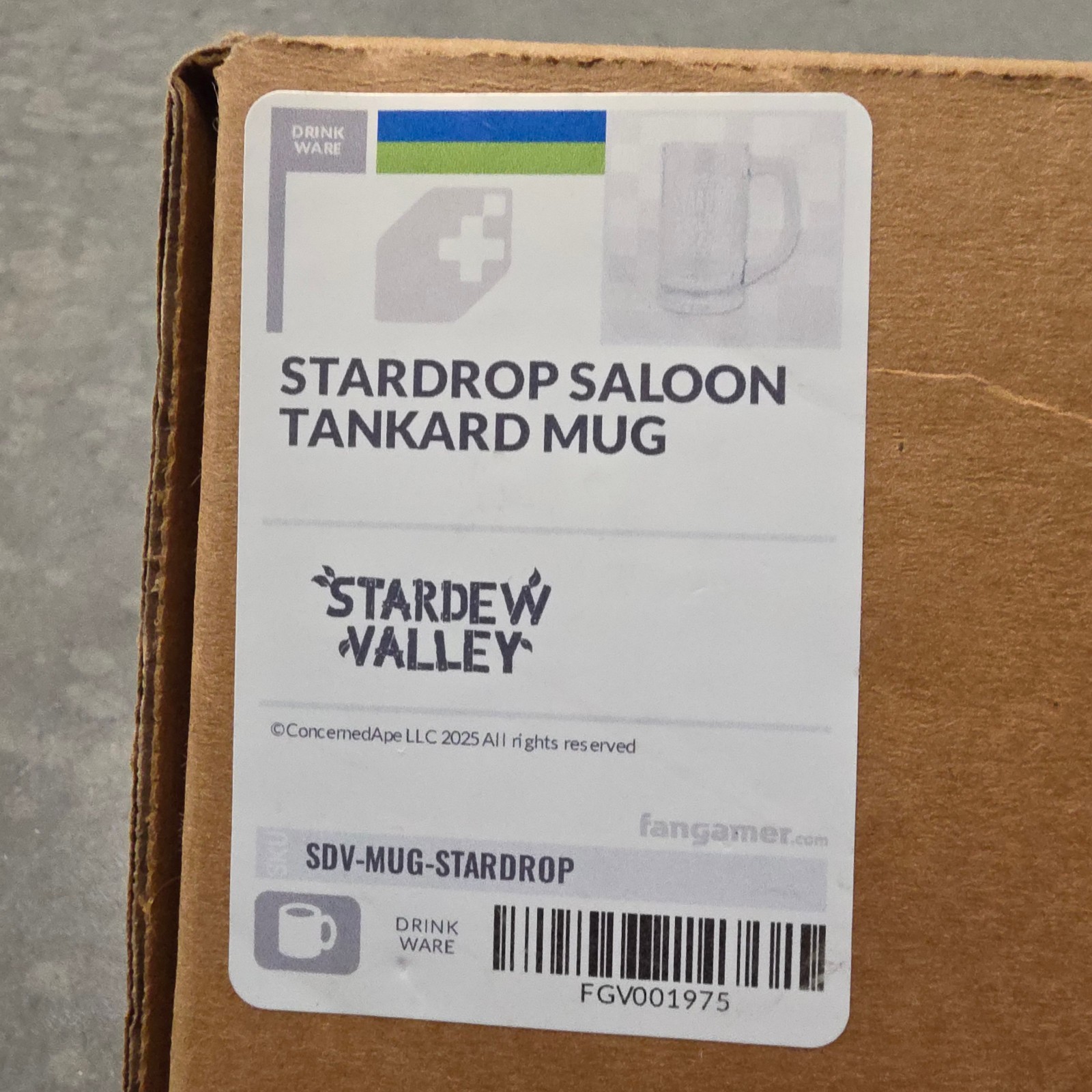 Stardew Valley Stardrop Saloon Tankard Mug New In Box