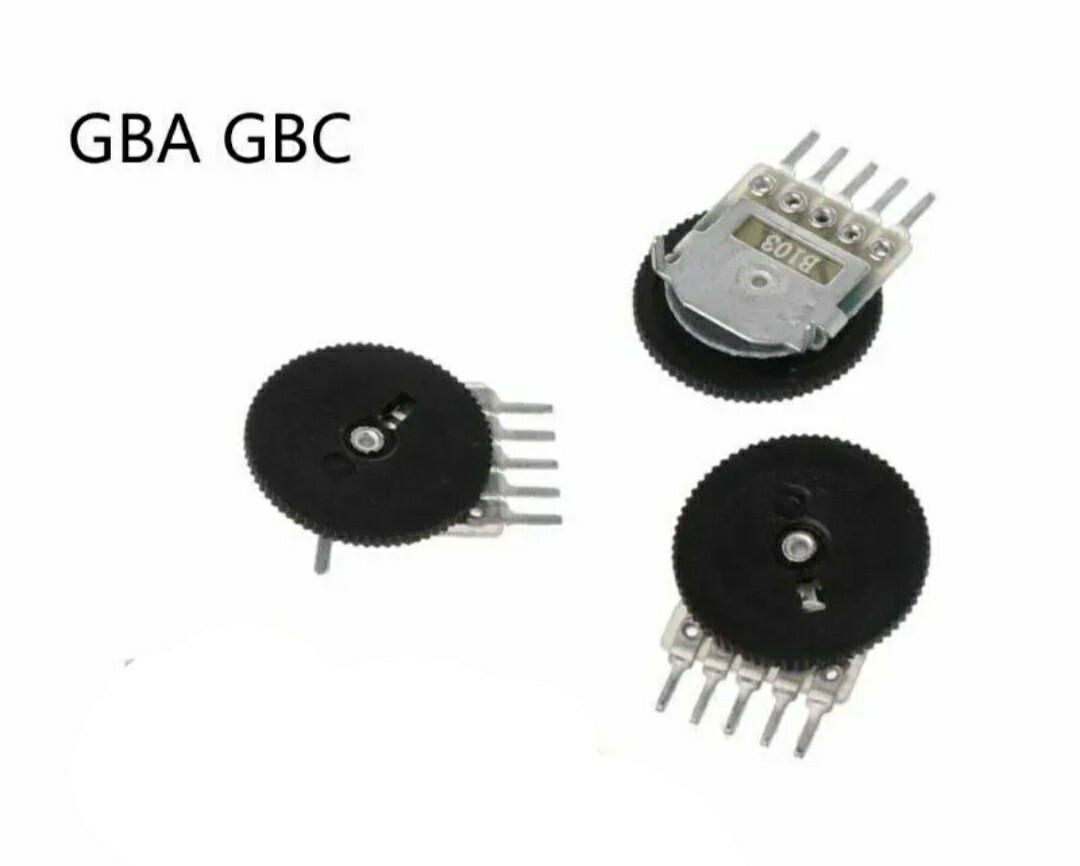 3PCS game boy GBA & GBC GBP Audio volume Wheel Potentiometer 5 pin