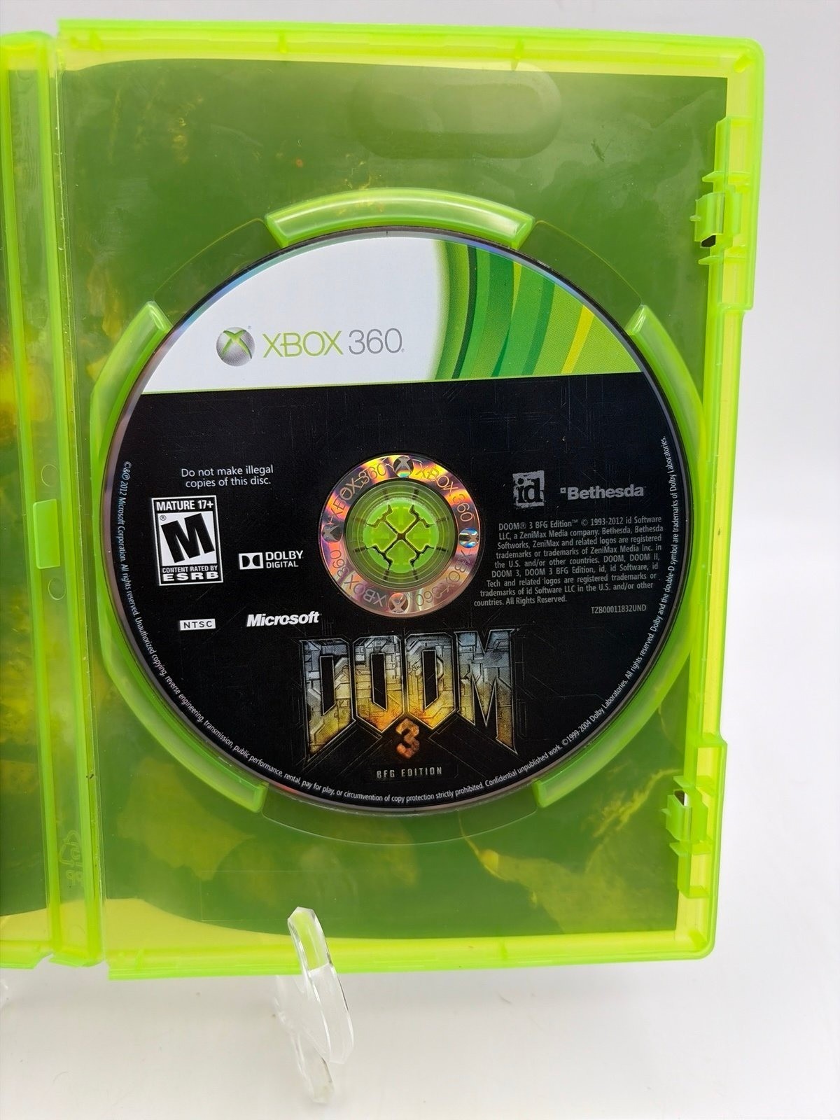 Doom 3 BFG Edition (Microsoft Xbox 360, 2012) CIB Complete w/ Manual – TESTED