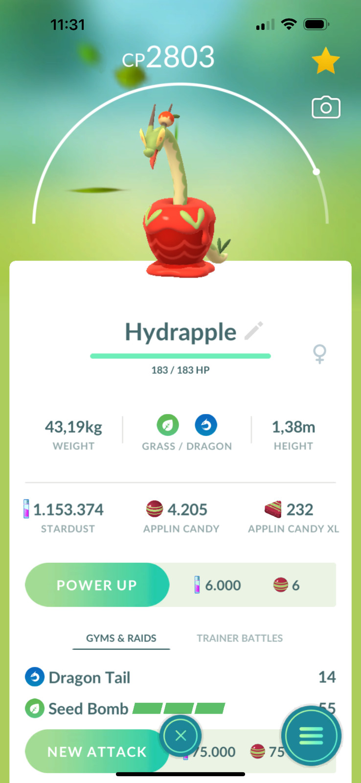 Hydrapple (Applin Evolution) | Tr-de 20K Stardust