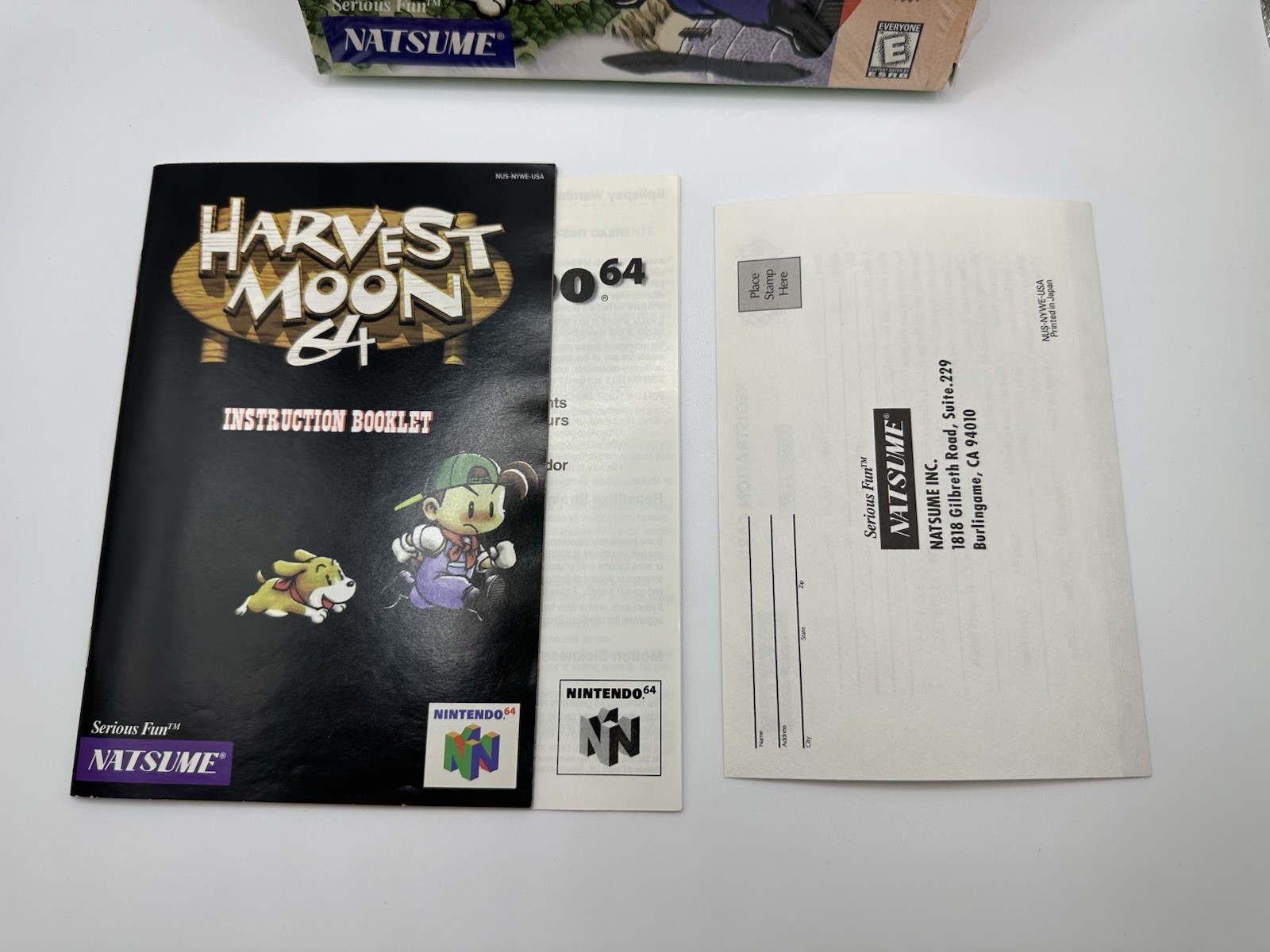 Harvest Moon 64 (Nintendo 64, 1999) N64 Complete Cellophane CIB Rare