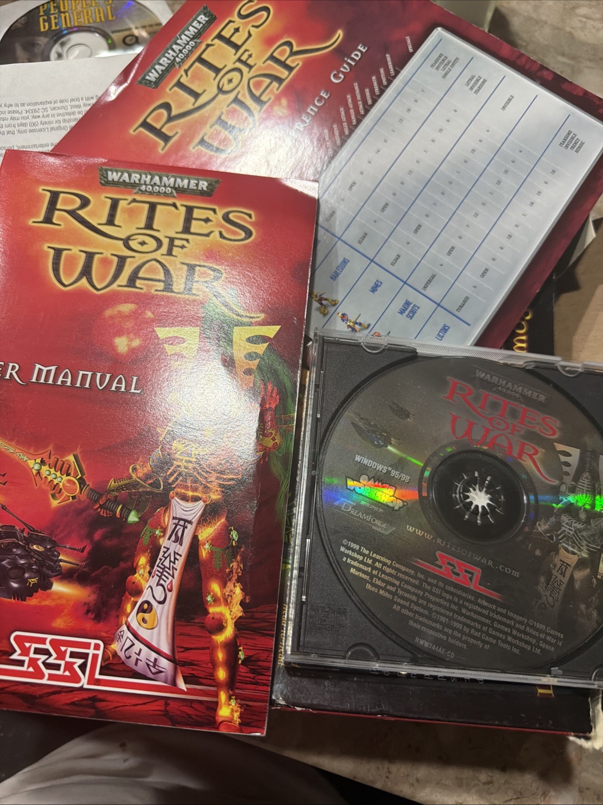 Warhammer 40,000: Rites of War, 1999, Big Box. Clean Game With Guide Etc 👍