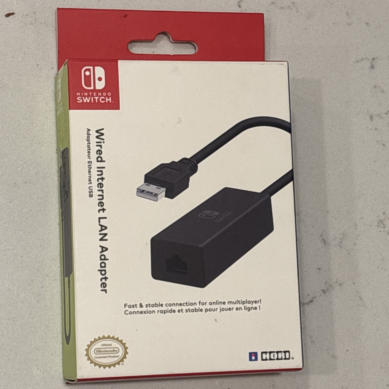 HORI Wired Internet LAN Adapter for Nintendo Switch – Licensed by Nintendo NIB!