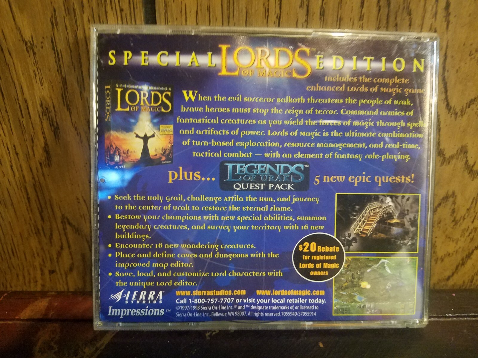 Return to Krondor (PC, 1998) Sierra role playing fantasy 2 CD Raymond E Feist