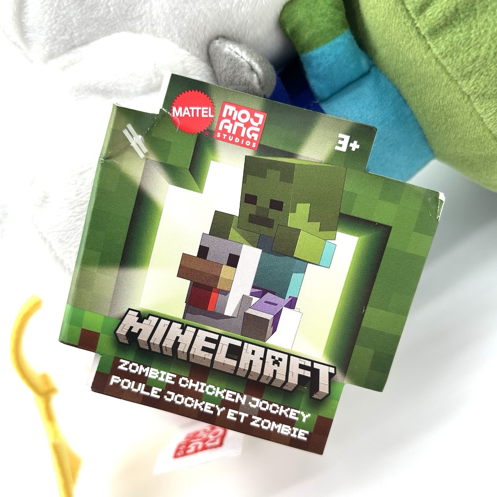 Minecraft Zombie Chicken Jockey Plush Mattel Mojang 2025 10” NWT
