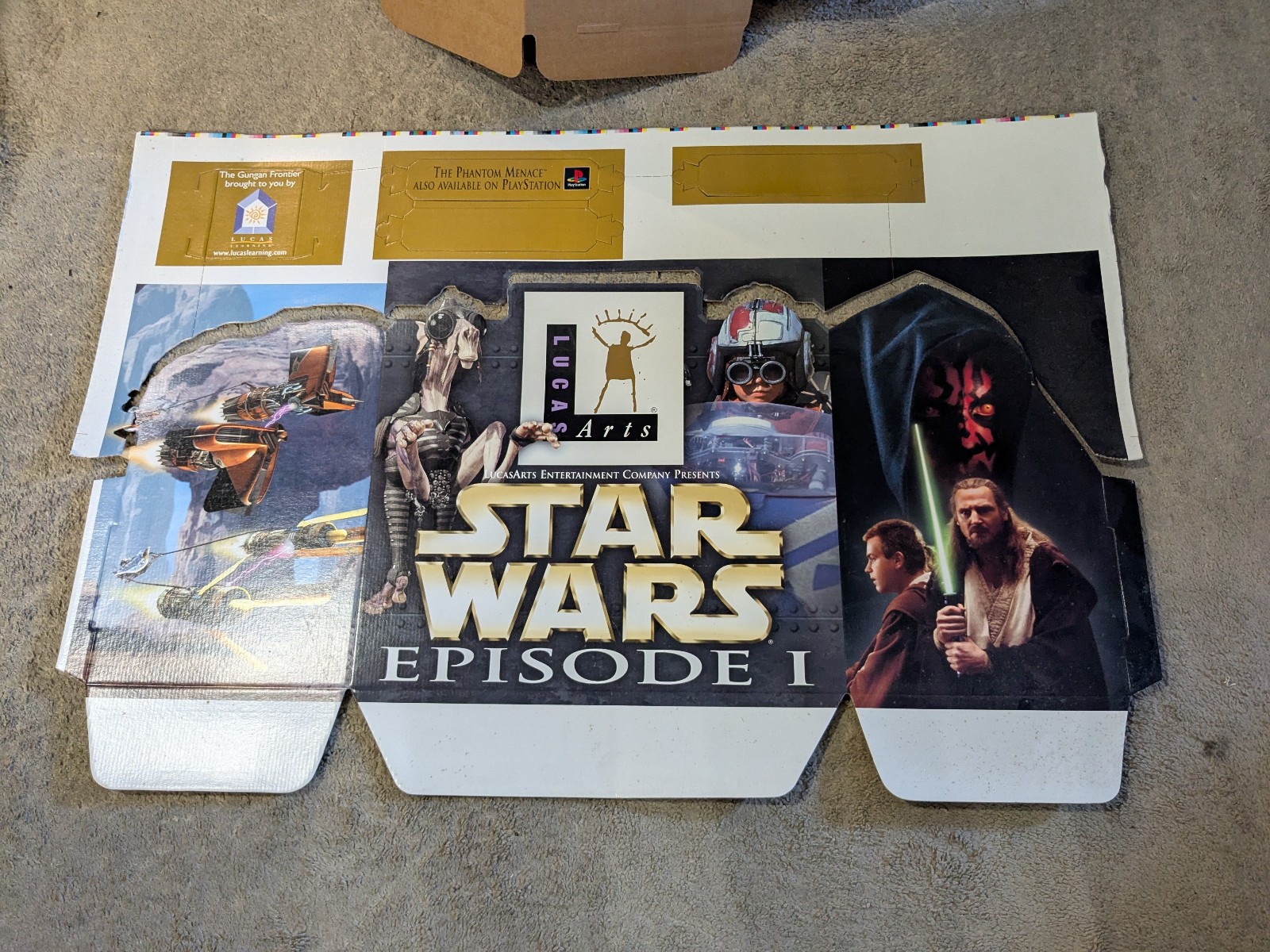 *New* Star Wars Episode 1 Standee Video Game store Display Playstation RARE