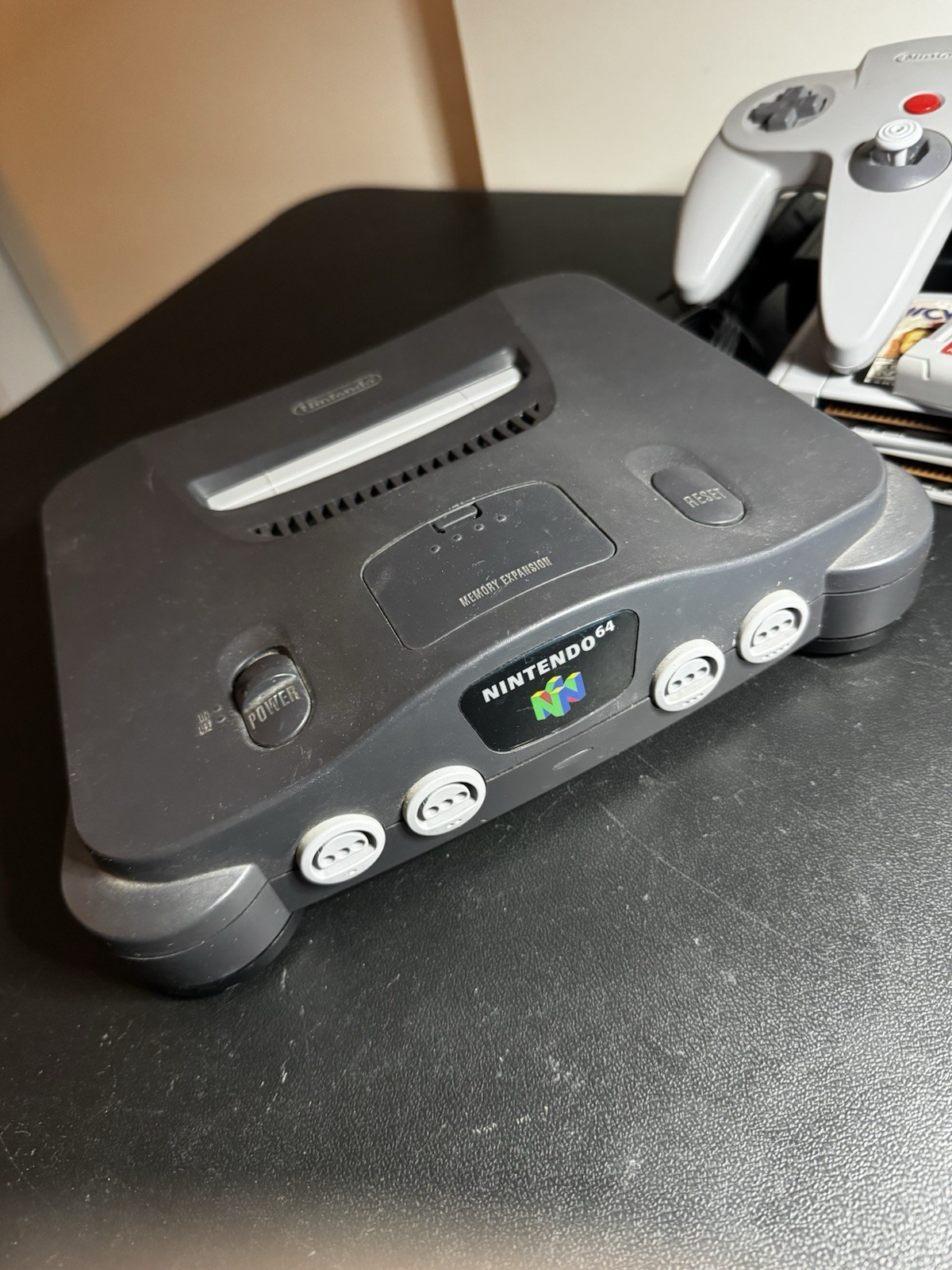 Nintendo 64 N64 Console W/ Expansion Pak Controller Games Army Men Works Great!