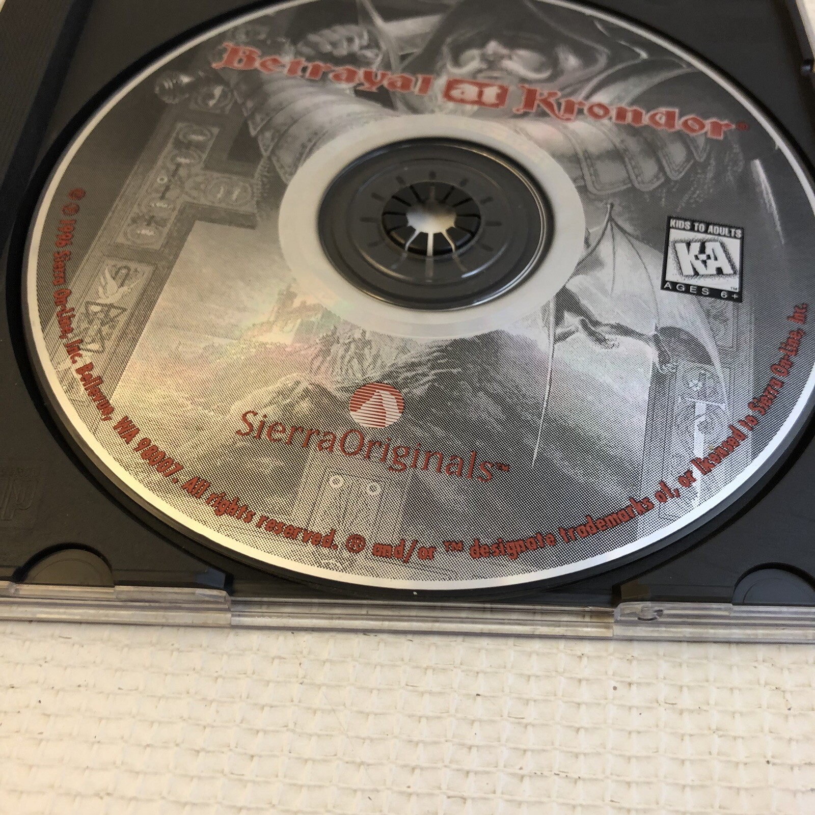 1996 BETRAYAL AT KRONDOR SIERRA Original Online PC MS DOS 5.0 CDROM Role Playing