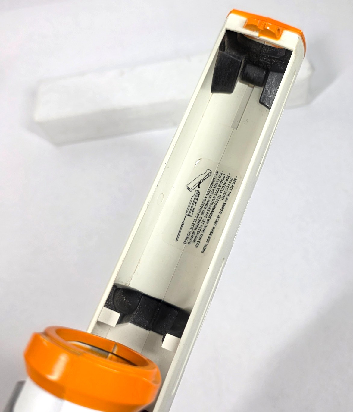 Nintendo Wii Rifle Gun Controller Shell Orange White Gaming Accessory 1614