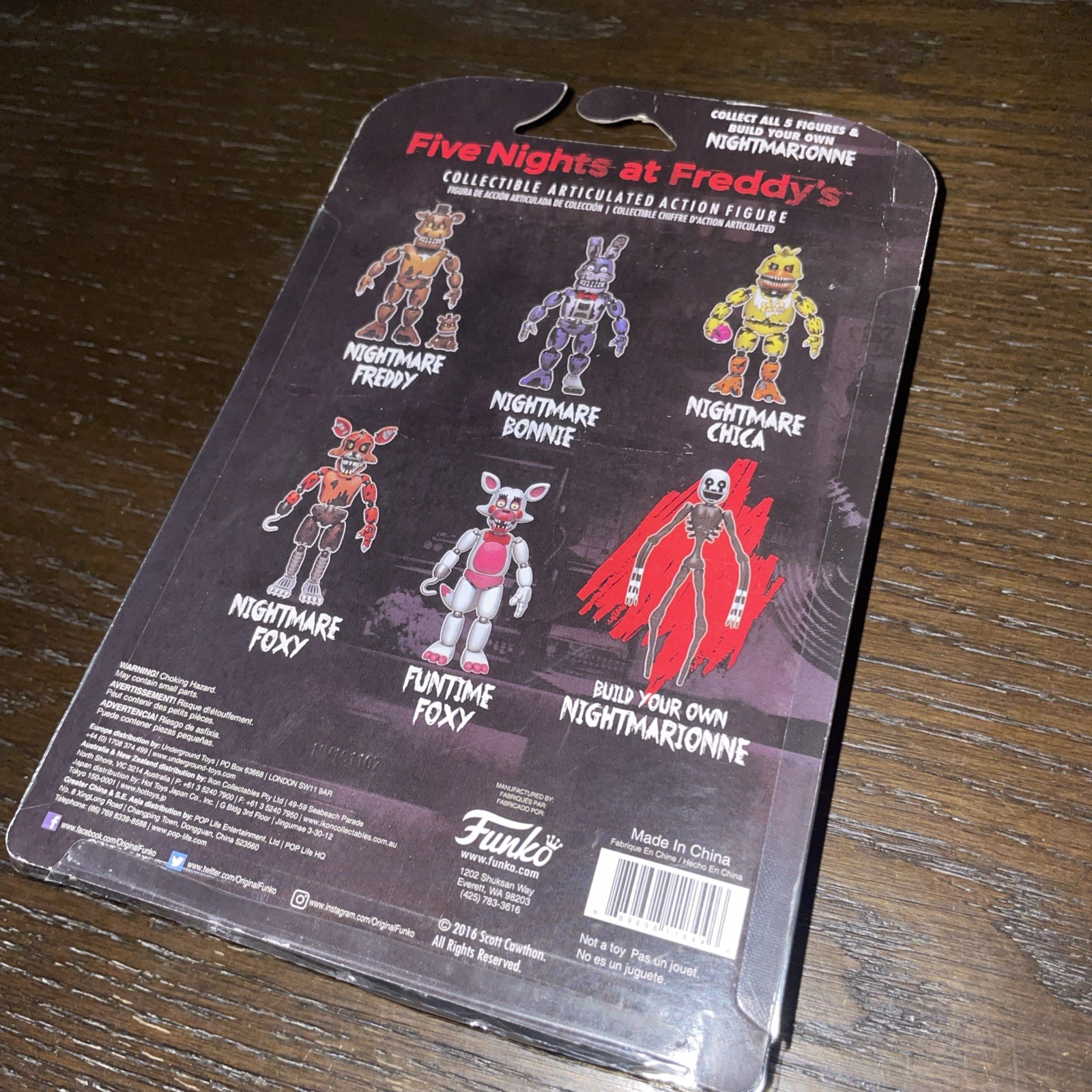 Five Nights At Freddy’s NIGHTMARE BONNIE 5″ Funko Action Figure 2016 RARE FNAF