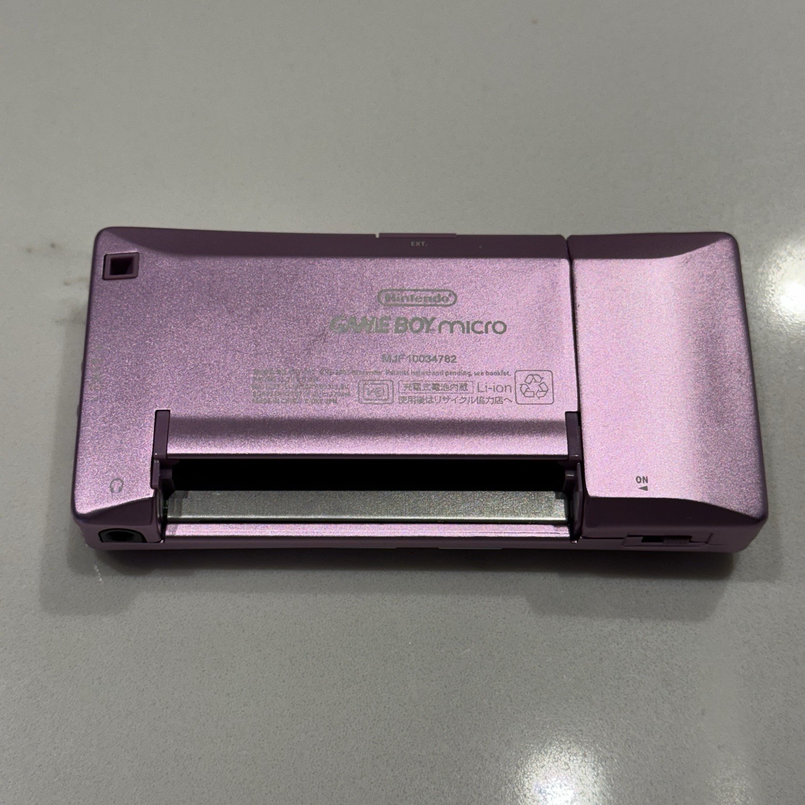 Nintendo Game Boy Micro OXY-001 Purple Console VGC Complete Box CIB OEM Charger