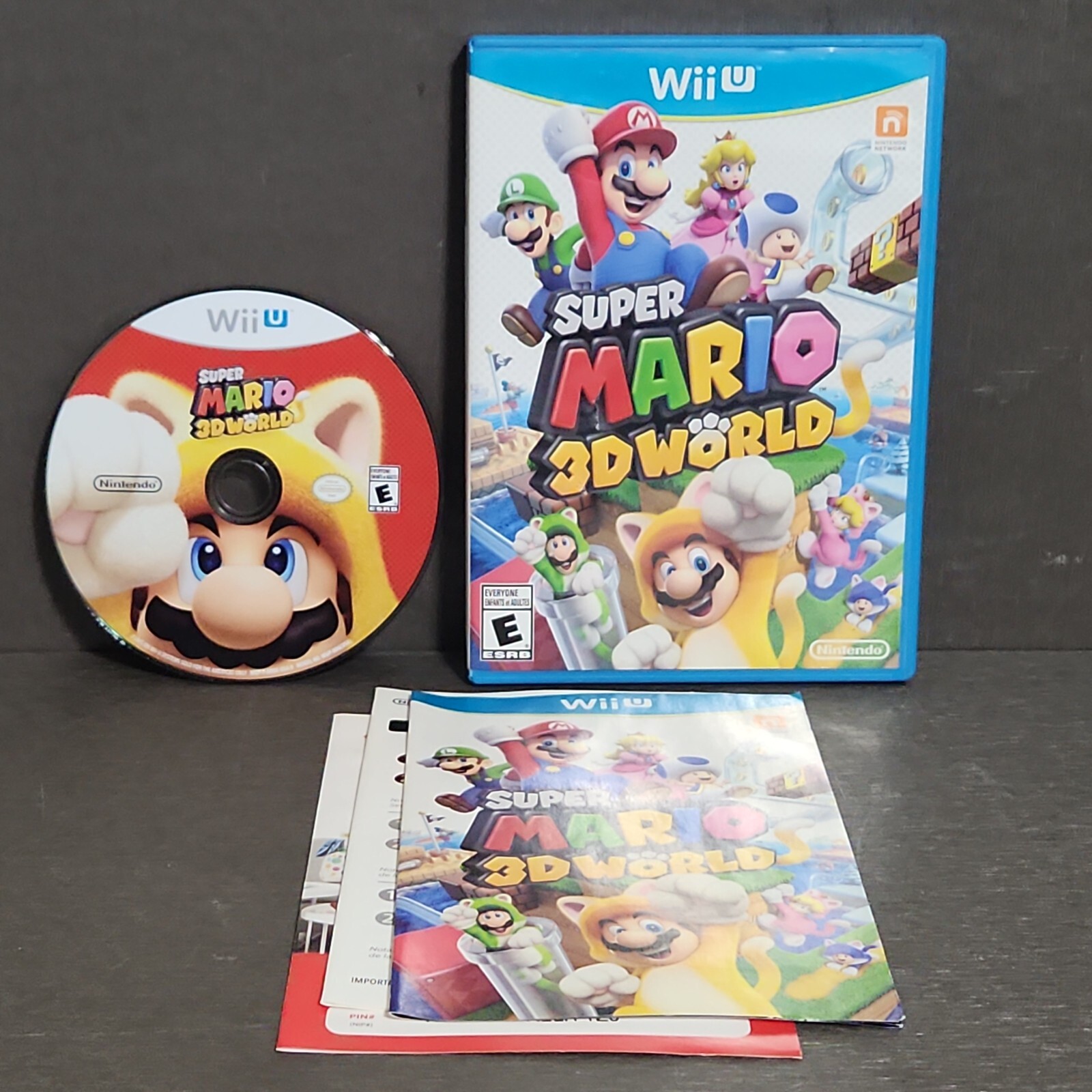 Super Mario 3D World Wii U Game CIB Nintendo
